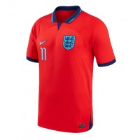 Camiseta Inglaterra Marcus Rashford #11 Segunda Equipación Replica Mundial 2022 mangas cortas